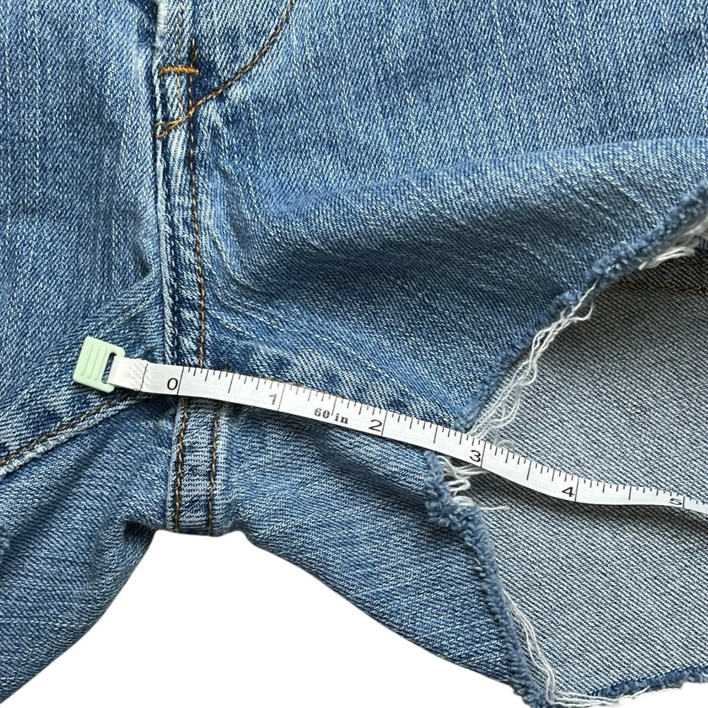Vtg Levi's 513 Cut Off Jean Shorts Button Fly Low Slouch Stretch 32 Size 9 Jr S - Picture 5 of 8